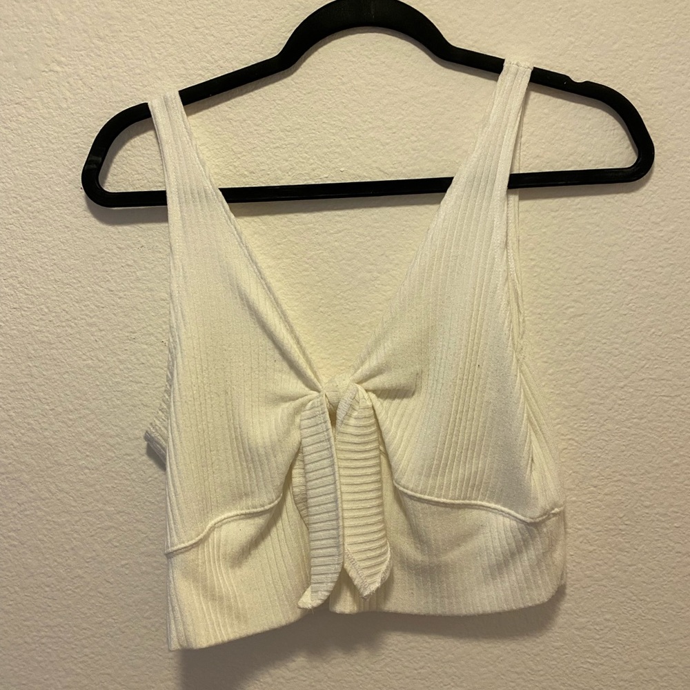 White Crop Top